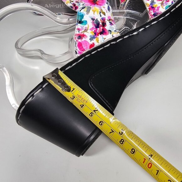 Alegria by PG Lite Loti Leather Blooms Floral Wedge Slide Sandal Multicolor 42 - Picture 9 of 12